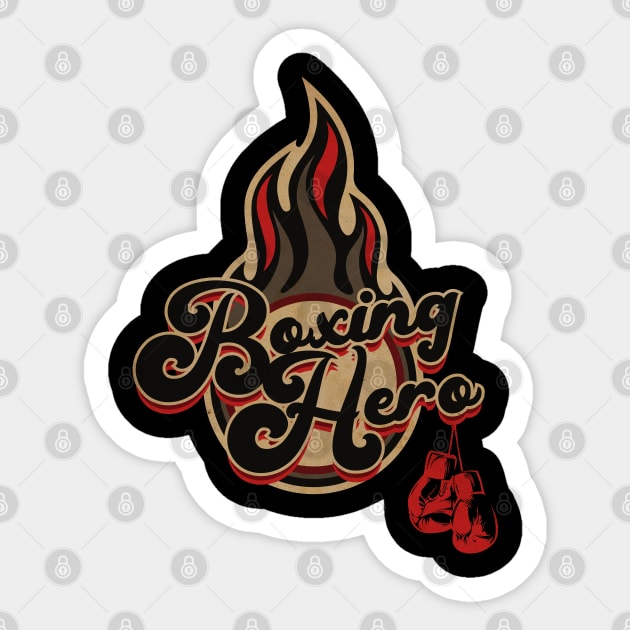 Boxing Hero Session Sticker by CTShirts